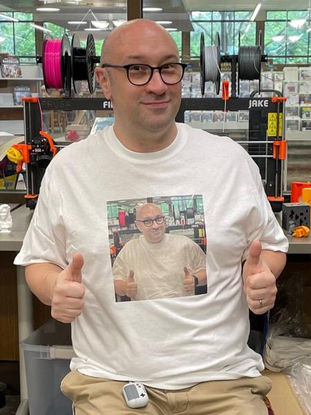 Image for event: Photo on a Shirt